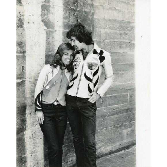 Vintage  Janti Size XL Silver Hand Painted Applique Zip Up Jacket - Picture 12 of 14